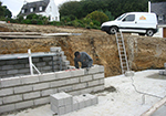 Réalisation des fondations à Saint-Aubin-de-Terregatte